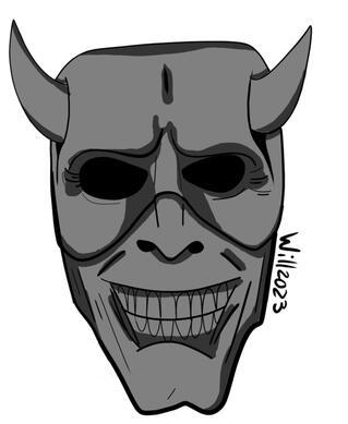 Black phone máscara fanart