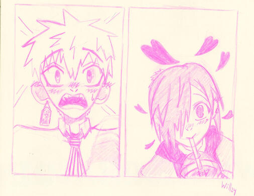 Kou x Mitsuba fanart