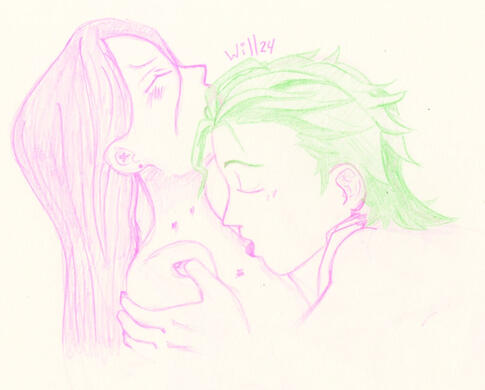 Cherry blossom x Joe fanart