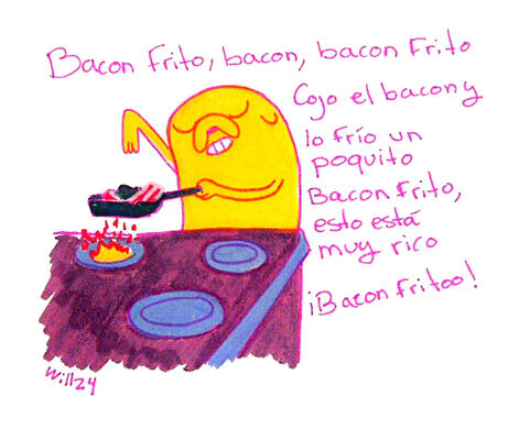 Bacon frito