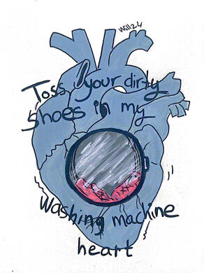 Washing machine heart fanart