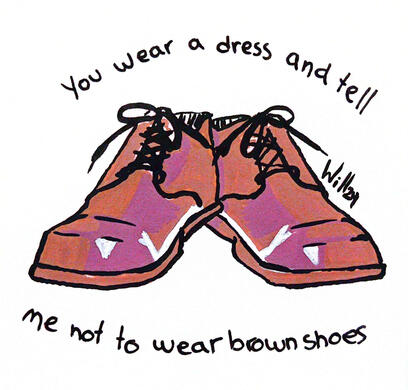 Sing street fanart brown shoes 1