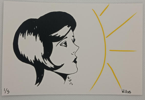 Serigrafía chica 1/5 4€