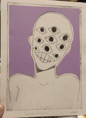 (A) P.A. punta seca 9 ojos - 6€