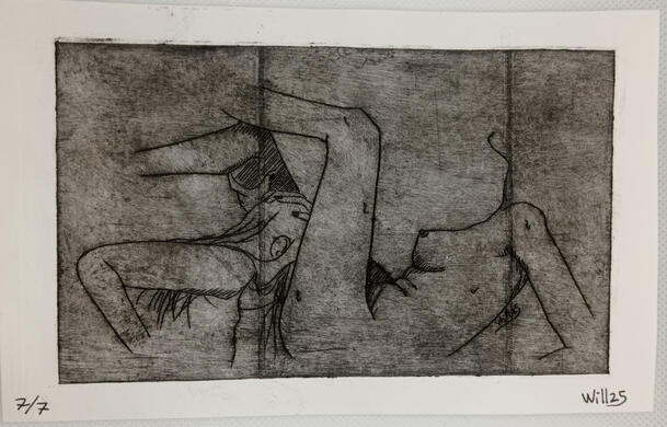 Punta seca lésbica en tetrabrik 7/7 6€