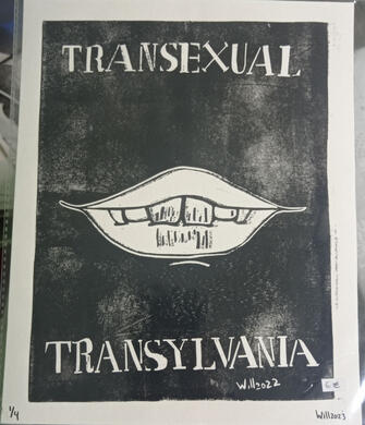 Linograbado the rocky horror picture show 1/4 - 6€