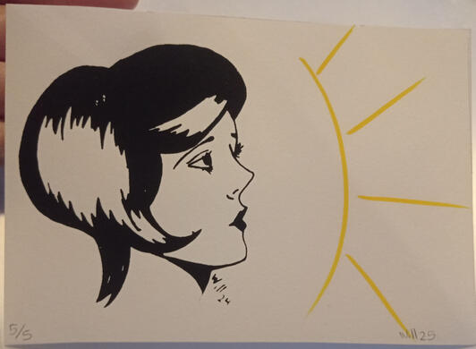 Serigrafía chica 5/5 4€