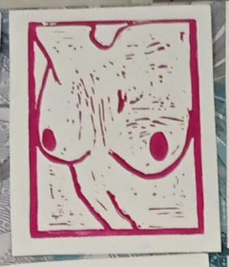 Linograbado I ♡ boobs - 5€