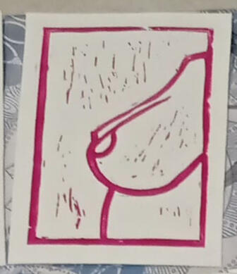 Linograbado I like boobs - 5€