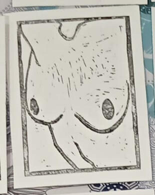 Linograbado I ♡ boobs 2 - 5€