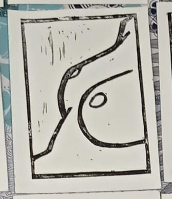 Linograbado Torso desnudo 2 - 5€