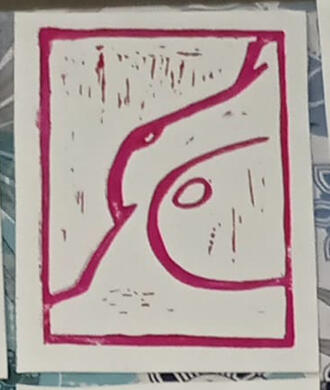 Linograbado torso desnudo - 5€