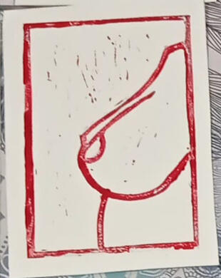 Linograbado I like boobs 3 - 5€