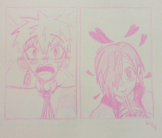 Kou x Mitsuba fanart