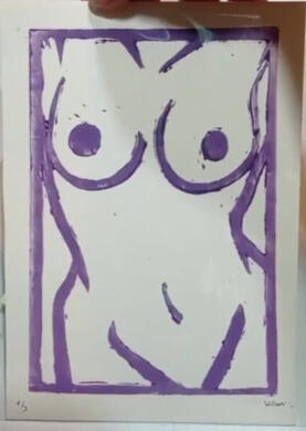 (A) linograbado Oppai ga daisuki 5 1/3