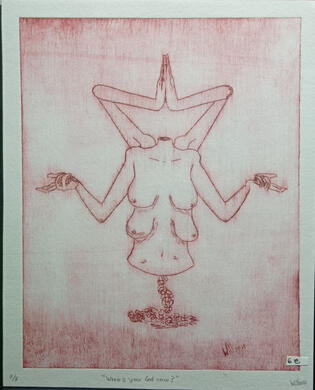 Punta seca Where is your god now 7/7 - 6€