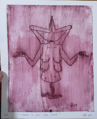 Punta seca Where is your god now 4/7 - 6€